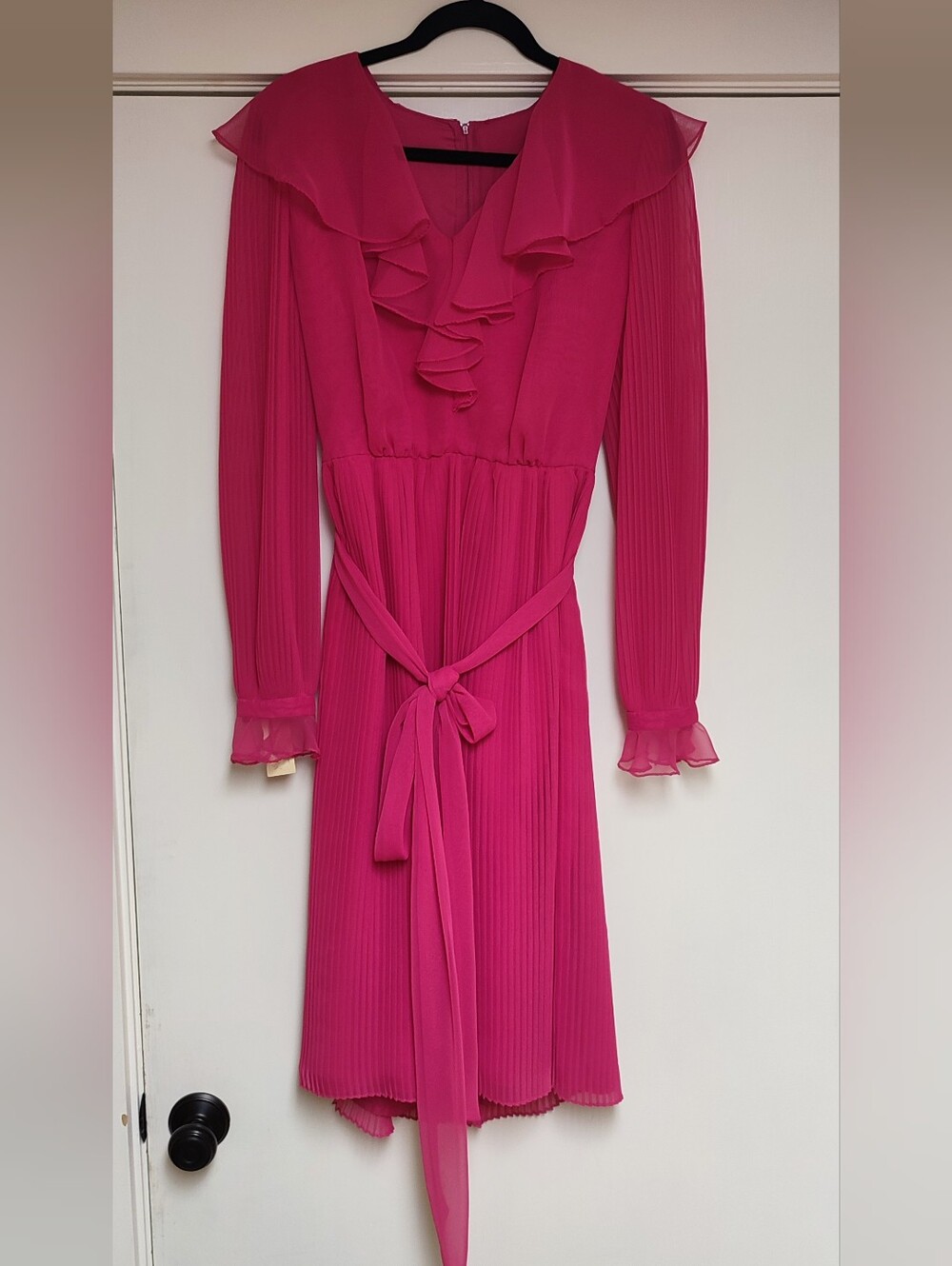NWT Vintage Miss Elliette Ruffed Dress Size 12